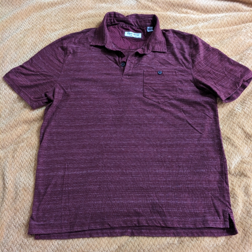 English laundry burgundy polo size large